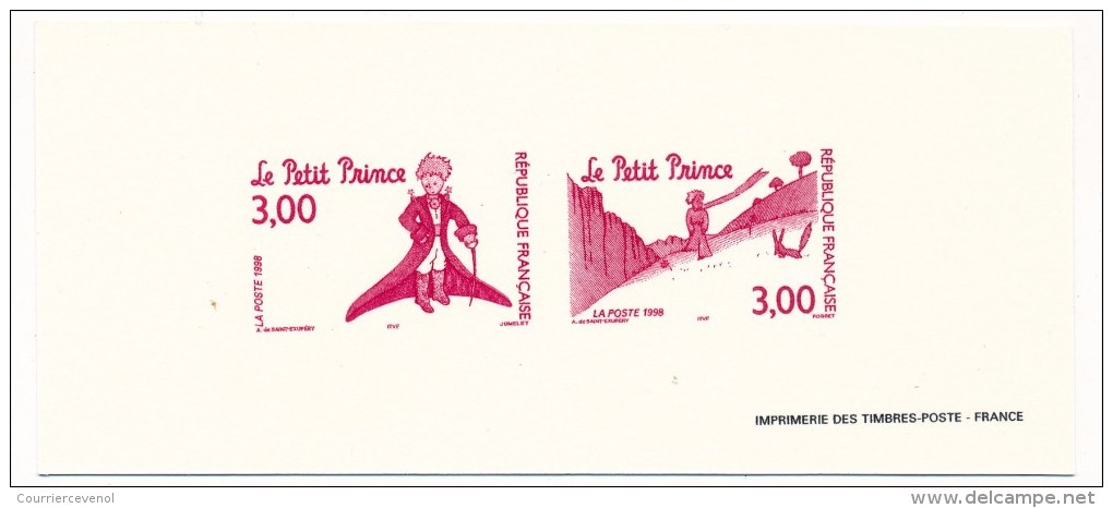 FRANCE - 2 Gravures "Le Petit Prince" - Pruebas De Lujo