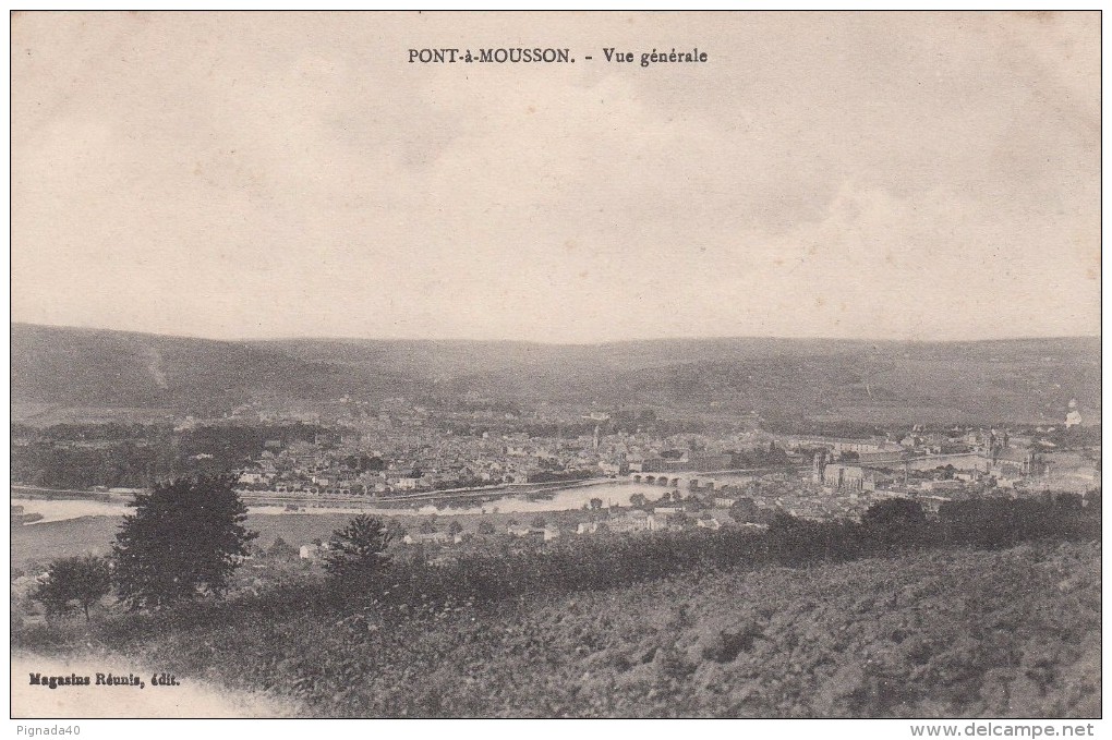 G , Cp , 54 , PONT-à-MOUSSON , Vue Générale - Pont A Mousson