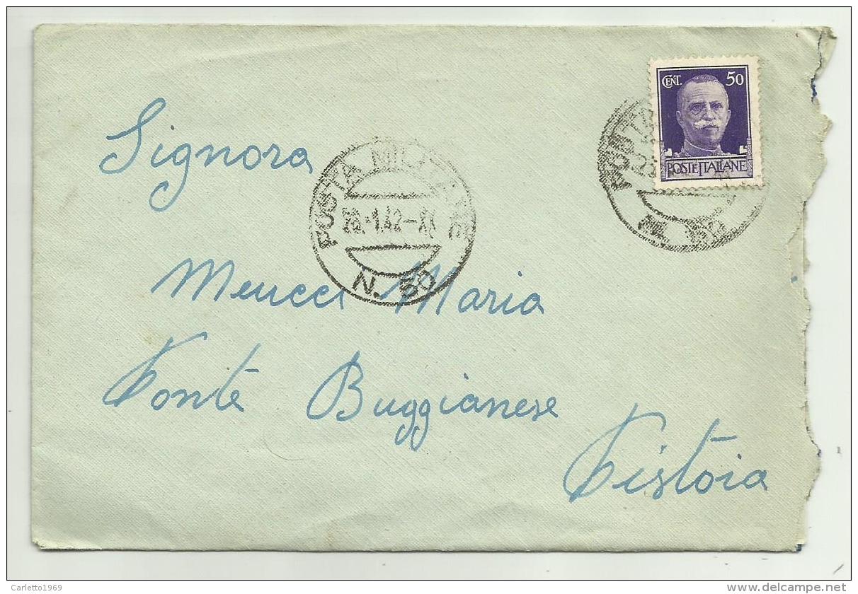 Francobollo Cent. 50 Poste Italiane   Su Busta Anno 1942 - Poststempel