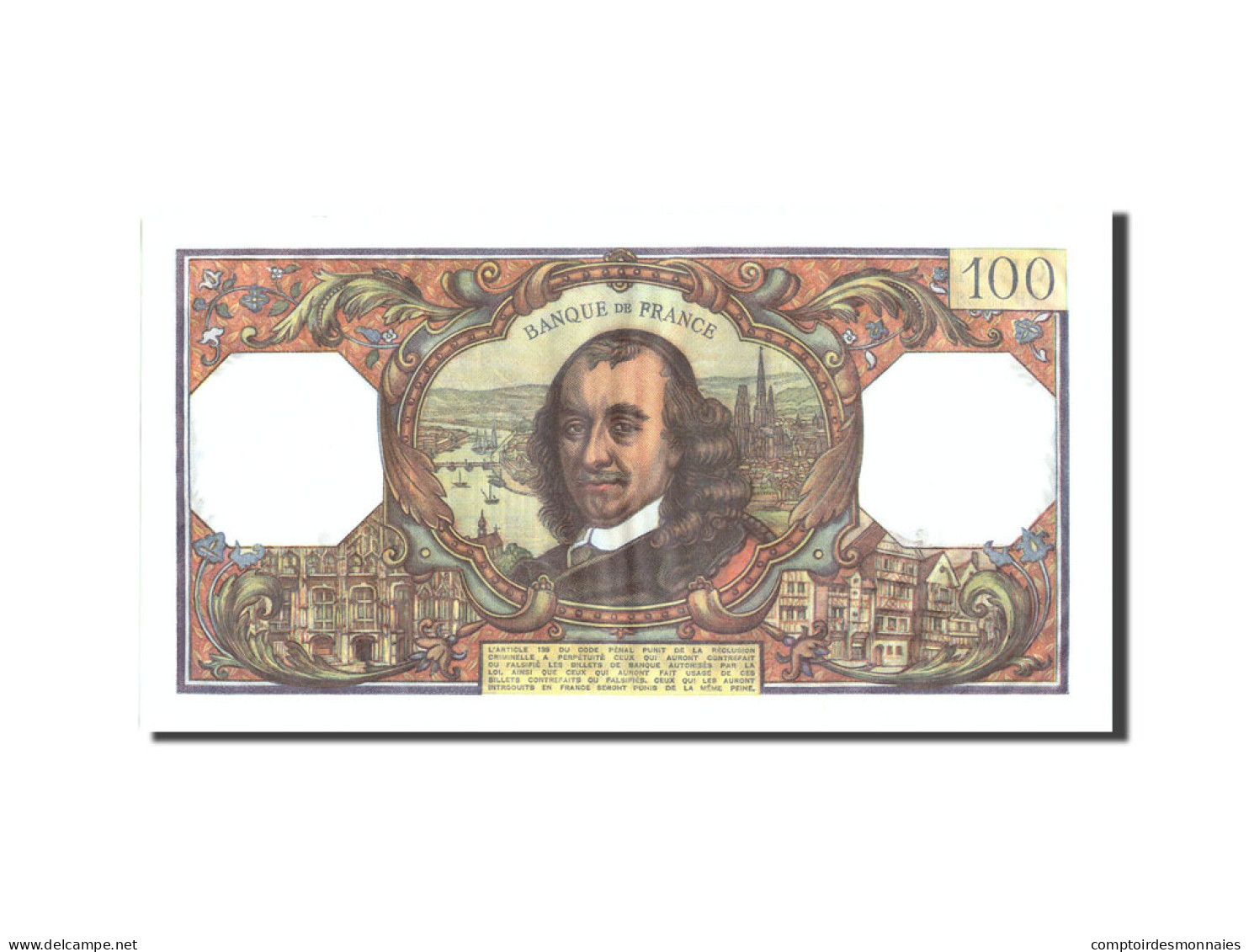 Billet, France, 100 Francs, 100 F 1964-1979 ''Corneille'', 1978, 1978-11-02 - 100 F 1964-1979 ''Corneille''