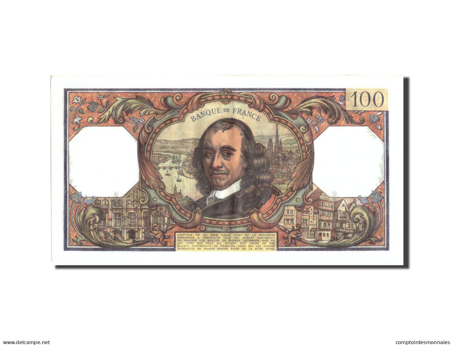 Billet, France, 100 Francs, 100 F 1964-1979 ''Corneille'', 1973, 1973-01-04 - 100 F 1964-1979 ''Corneille''