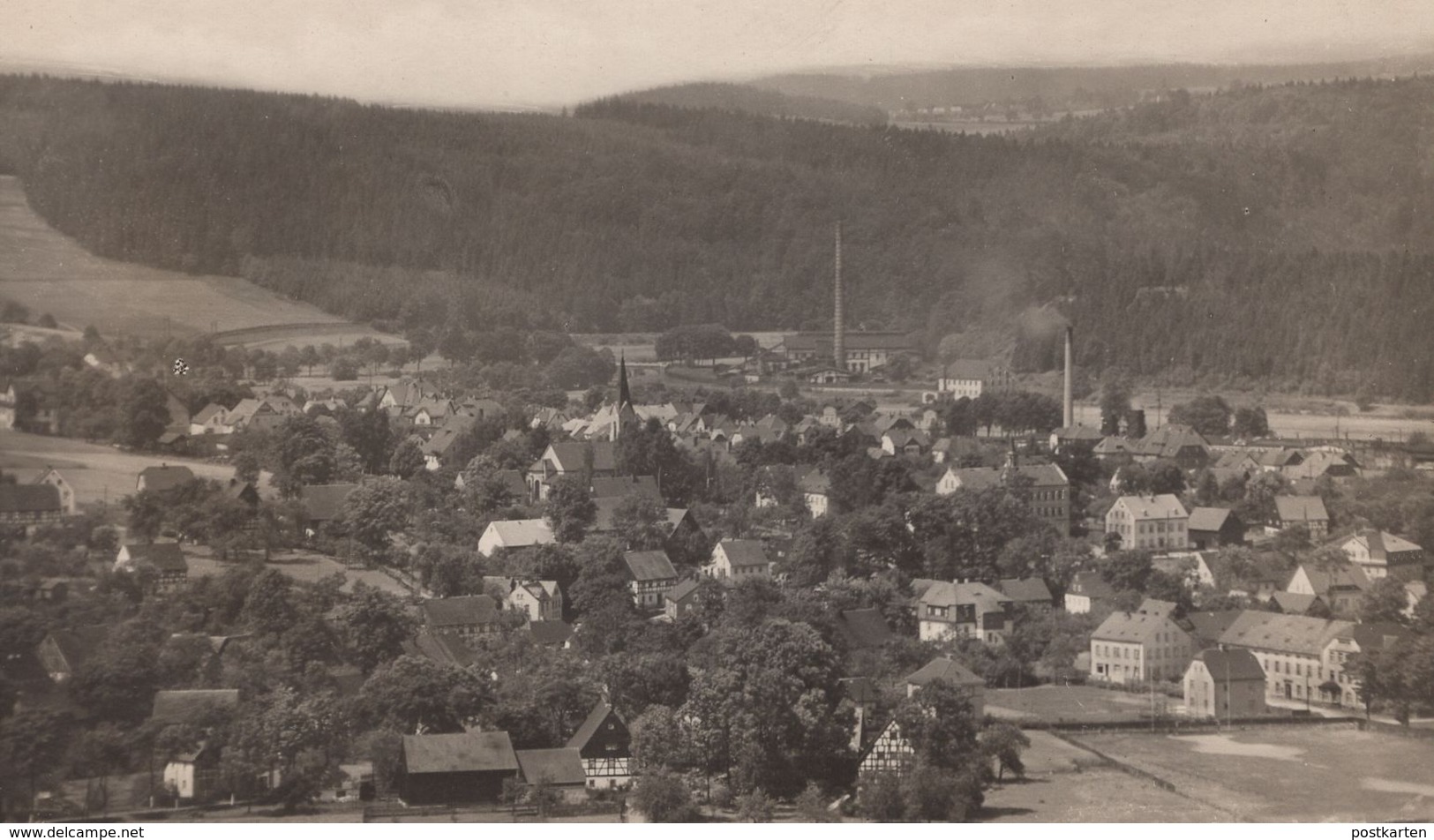 ALTE POSTKARTE POCKAU FLÖHATAL PANORAMA TOTALANSICHT GESAMTANSICHT Pockau-Lengefeld Cpa AK Ansichtskarte Postcard - Lengefeld