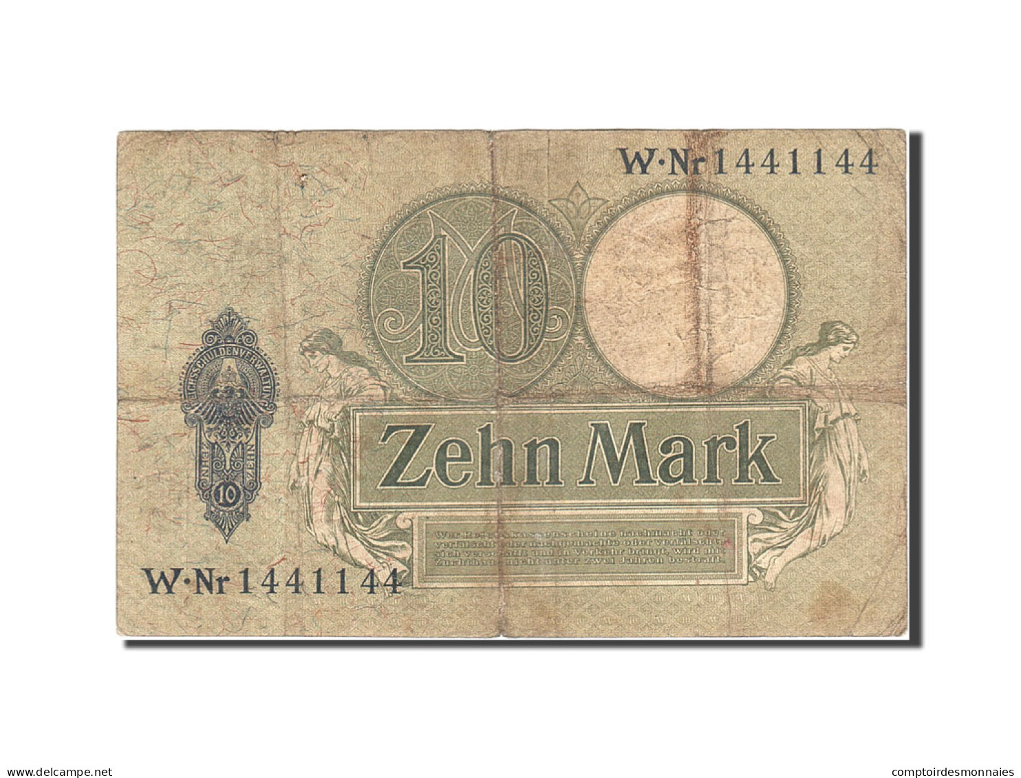 Billet, Allemagne, 10 Mark, 1904-1906, 1906-10-06, KM:9b, TB - 10 Mark