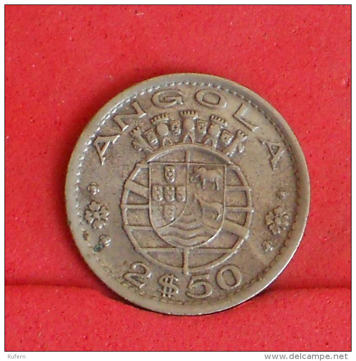 ANGOLA 2,5 ESCUDOS 1953 -    KM# 77 - (Nº16232) - Angola