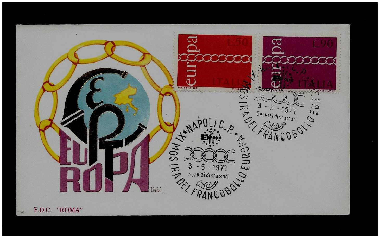 FDC  -EUROPA CEPT  - 1971  - ITALY - 1971