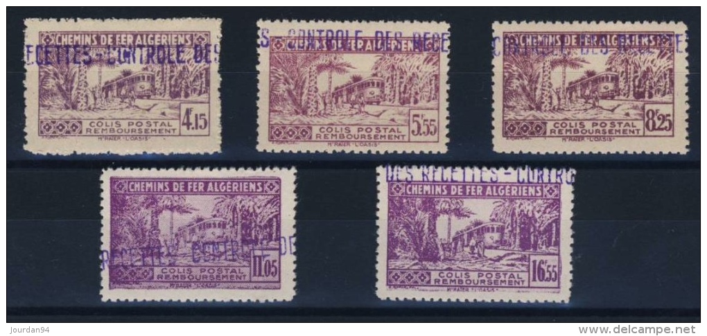 ALGERIE   N  °      90   À  94 - Postpaketten