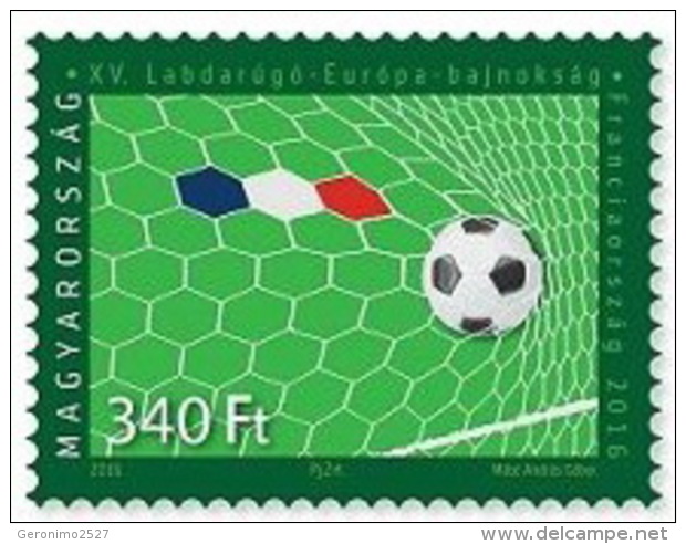 HUNGARY 2016 SPORT Soccer Football EURO CUP FRANCE - Fine Stamp MNH - Ongebruikt