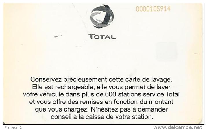 CARTE.§-PUCE-LAVAGE-TOTAL-V°N°Rouge-Texte 600 Stations-TBE - Colada De Coche