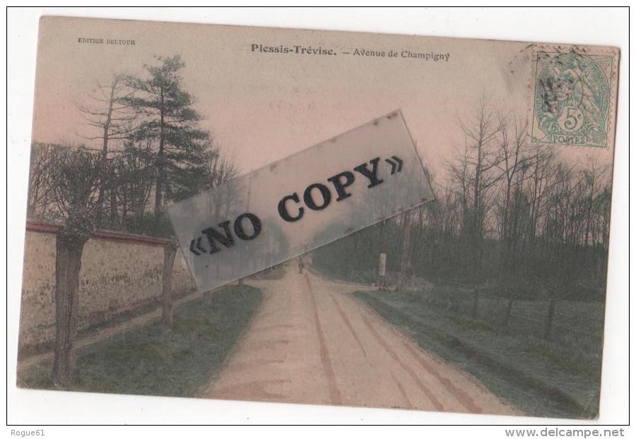 LE PLESSIS-TRÉVISE - ( Val De Marne ) - Avenue De CHAMPIGNY - Le Plessis Trevise