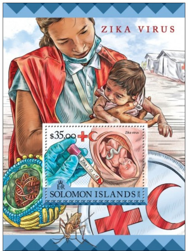 Z08 SLM16224b SOLOMON ISLANDS 2016 Zika Virus MNH - Salomoninseln (Salomonen 1978-...)