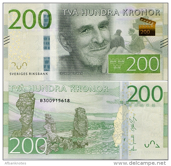 SWEDEN       200 Kronor       P-72       ND (2015)       UNC - Svezia