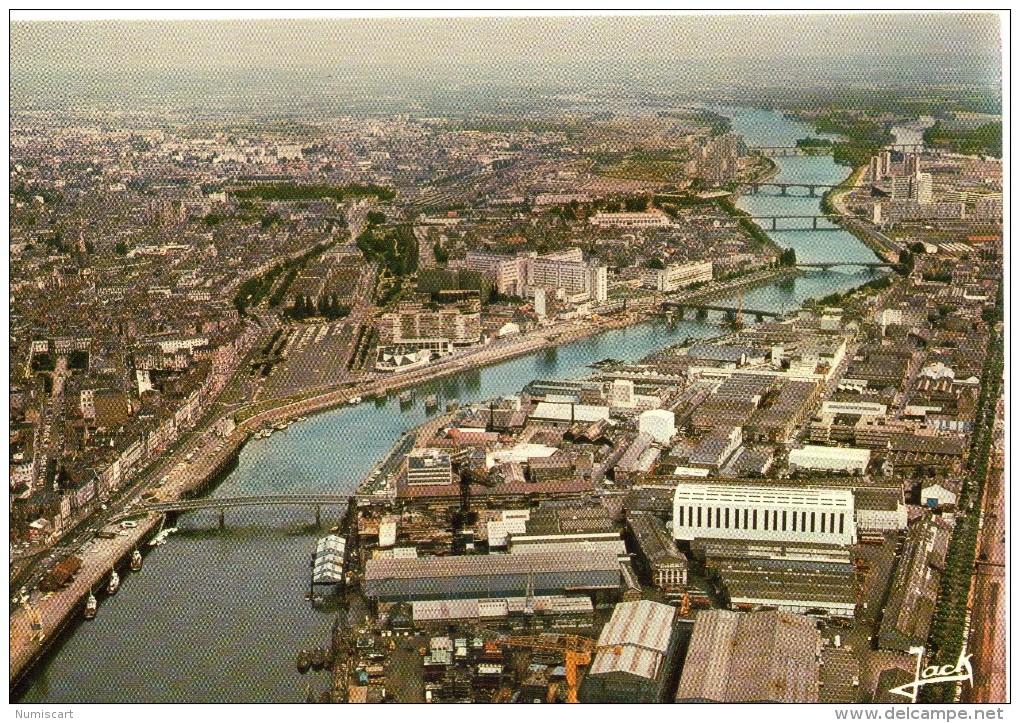 Nantes.. Belle Vue Aérienne Les Chantiers La Loire Les Ponts - Nantes