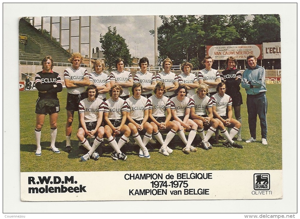 I 402   MOLENBEEK  CHAMPION DE BELGIQUE 1974-1975 - Fútbol