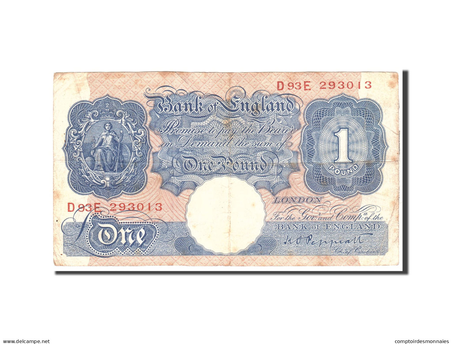 Billet, Grande-Bretagne, 1 Pound, 1948, Undated, KM:369a, TB - 1 Pound