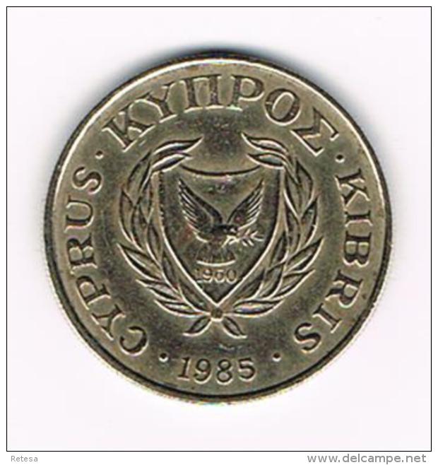 °°° CYPRUS  10 CENTS   1985 - Chypre