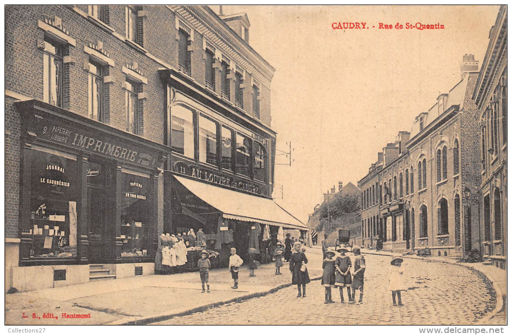 59- CAUDRY- RUE DE SAINT QUENTIN - Caudry