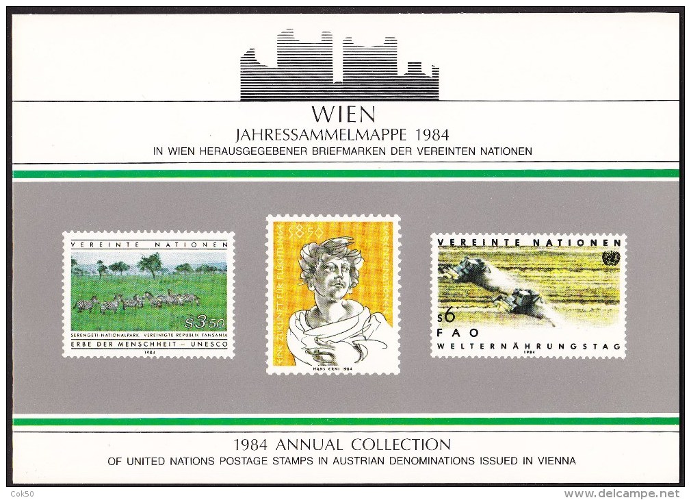 UN - United Nations Vienna 1984 MNH Souvenir Folder - Year Pack - Altri & Non Classificati