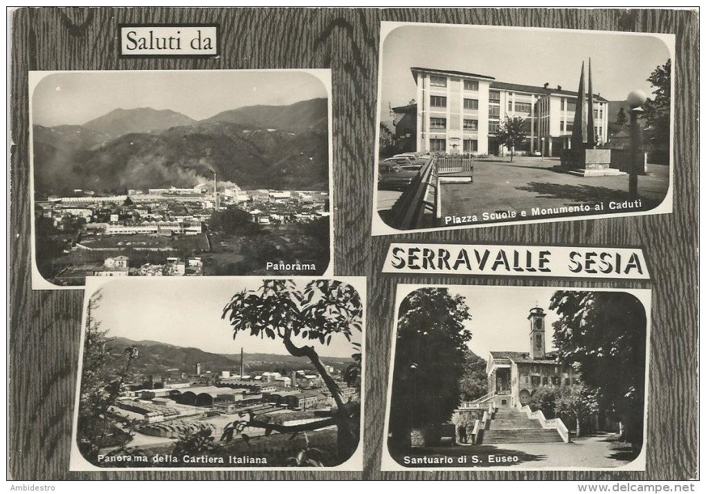 Serravalle Sesia Saluti Da Fg. V.1966 (francobollo Asportato) - Vercelli
