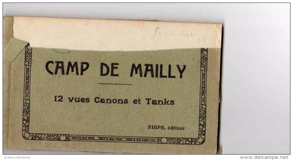 Mailly    10    Un Carnet De 12 Vues . Matériel  Camions Et Tanks - 2 Scan   (Très Bon état Mais Couverture Déchirée) - Mailly-le-Camp