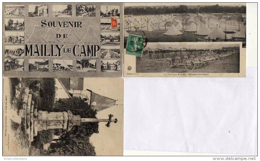 Mailly    10    Lot De 15 Cartes Scènes Diverses - Mailly-le-Camp