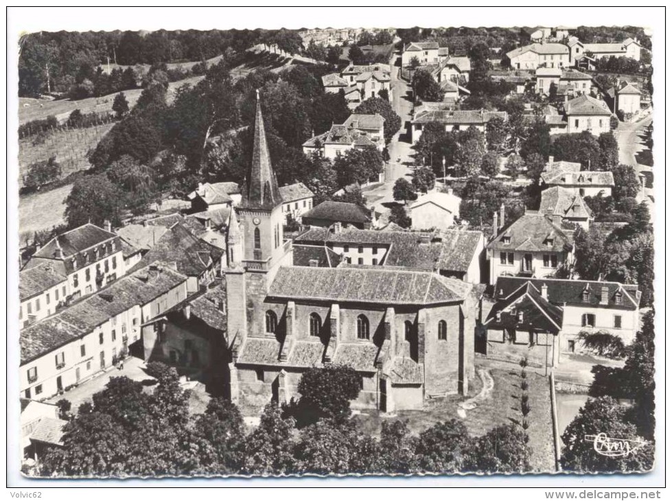 CPSM Galan Vue Aérienne Sur L'eglise - Galan