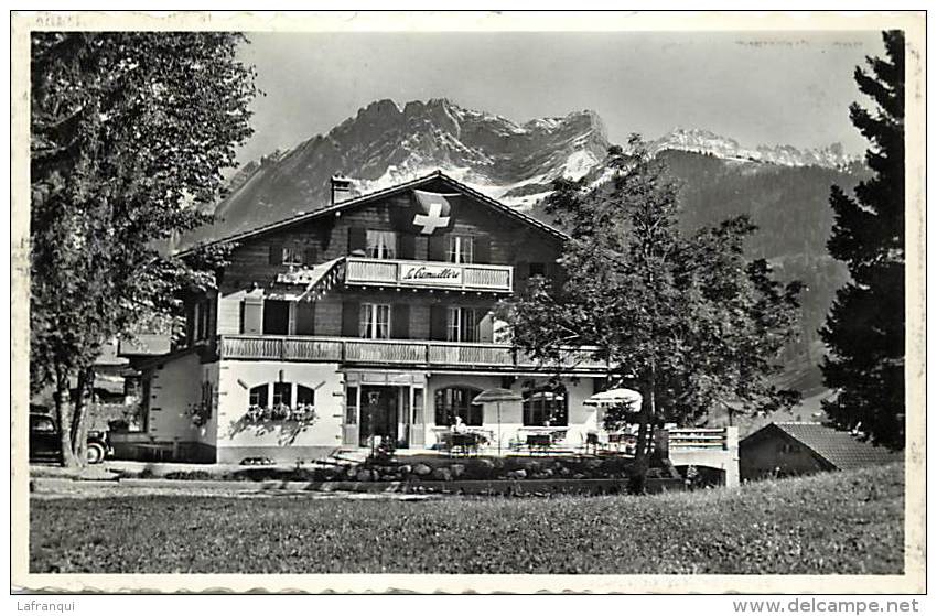 Suisse -ref C794- La Cremaillere -hotel Restaurant - Barboleusaz Gryon   - Carte Bon Etat - - Bôle