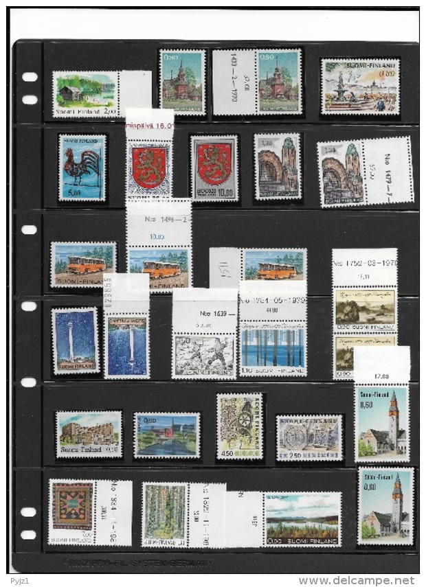 Finland MNH Modern Collection For Specialist (10 Scans) - Collections (without Album)