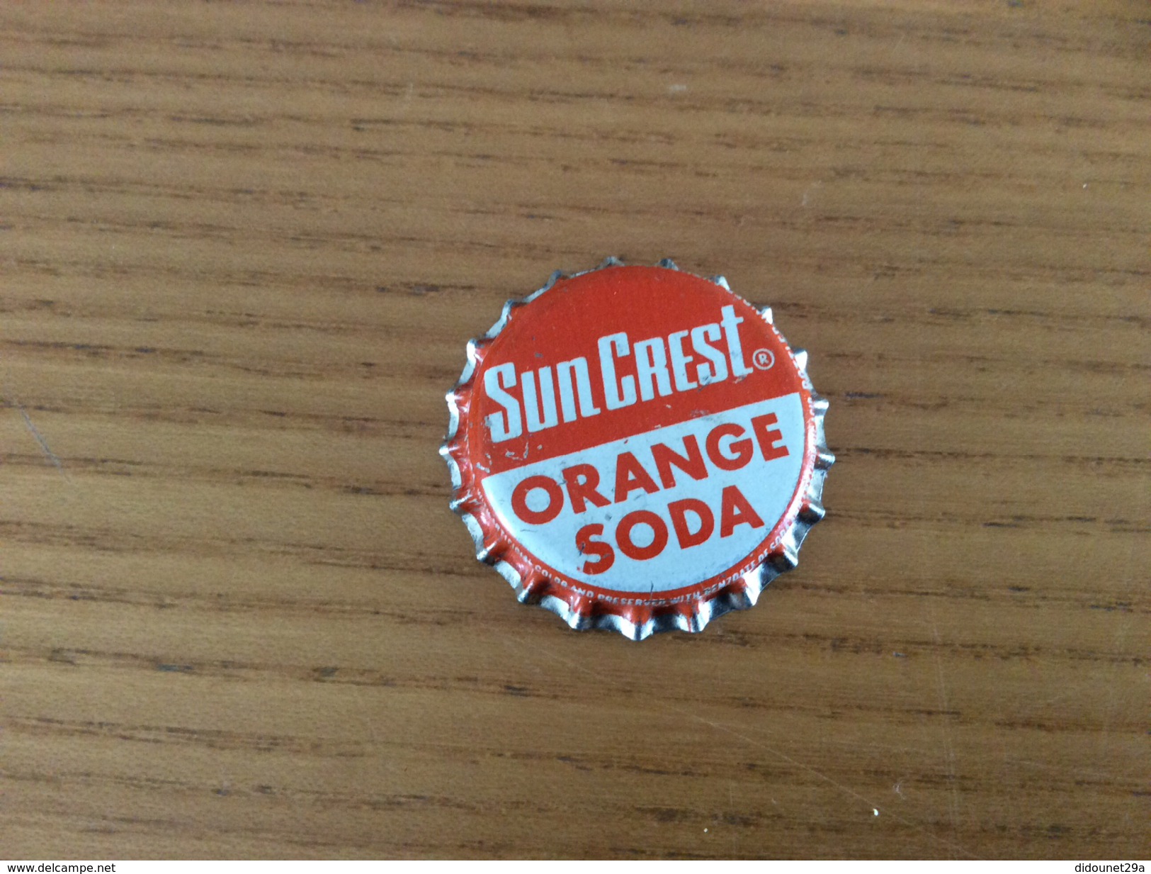 Ancienne Capsule De Soda "Sun Crest ORANGE SODA - ATLANTA" Etats-Unis (USA) (intérieur Liège) - Soda