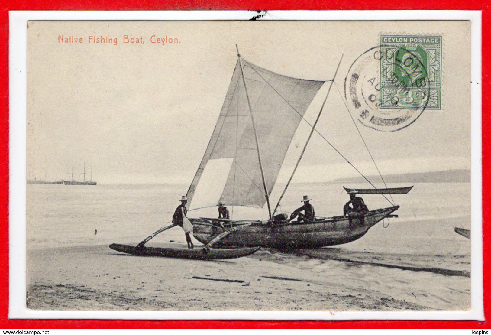 ASIE --  SRI LANKA - Ceylon  - Native Fishing Boat - Sri Lanka (Ceylon)