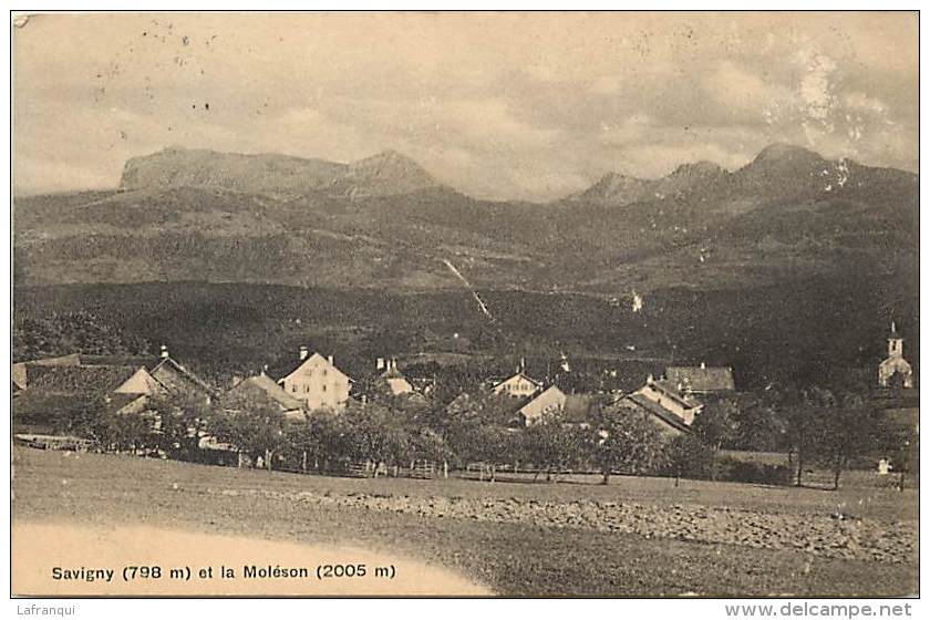 Suisse -ref C761-savigny Et La Moleson   - Carte Bon Etat - - Savigny