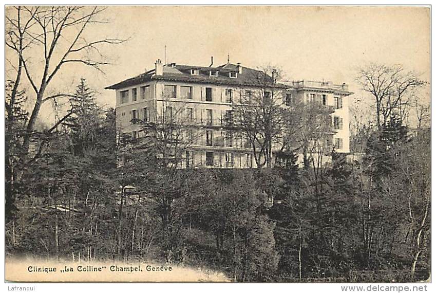 Suisse -ref C727- Clinique La Colline Champel - Geneve  - Carte Bon Etat - - Genève