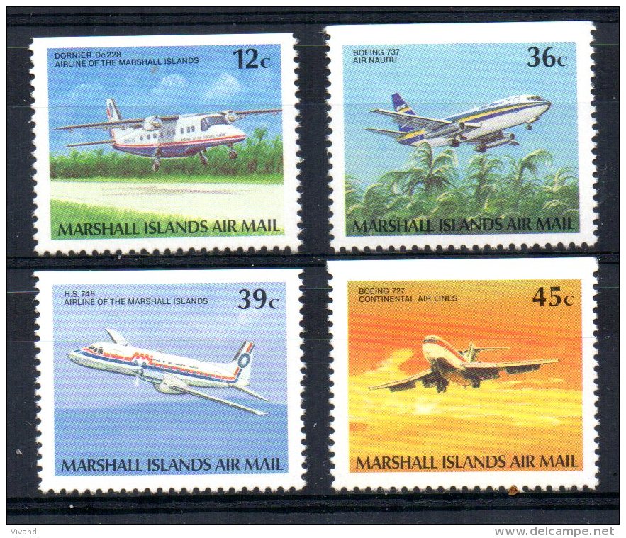 Marshall Islands - 1989 - Airmails/Airplanes  - MNH - Marshall