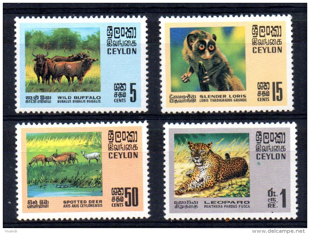 Ceylon - 1970 - Wildlife Conservation - MNH - Sri Lanka (Ceylan) (1948-...)