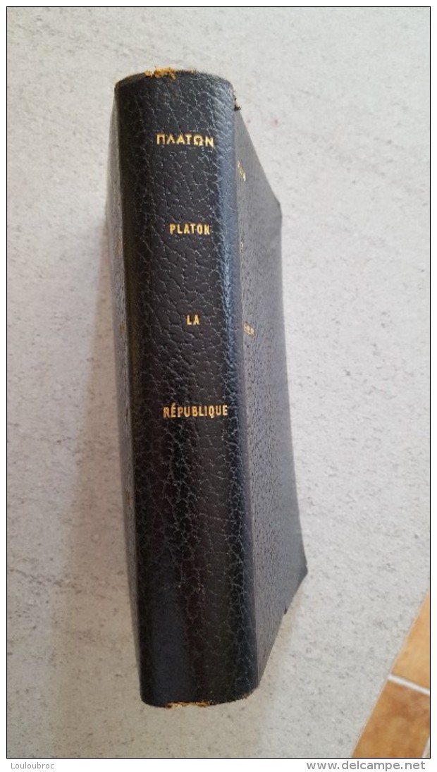 PLATON LA REPUBLIQUE  CLUB FRANCAIS DU LIVRE 1954 N°1419 COUVERTURE SKY - Other & Unclassified