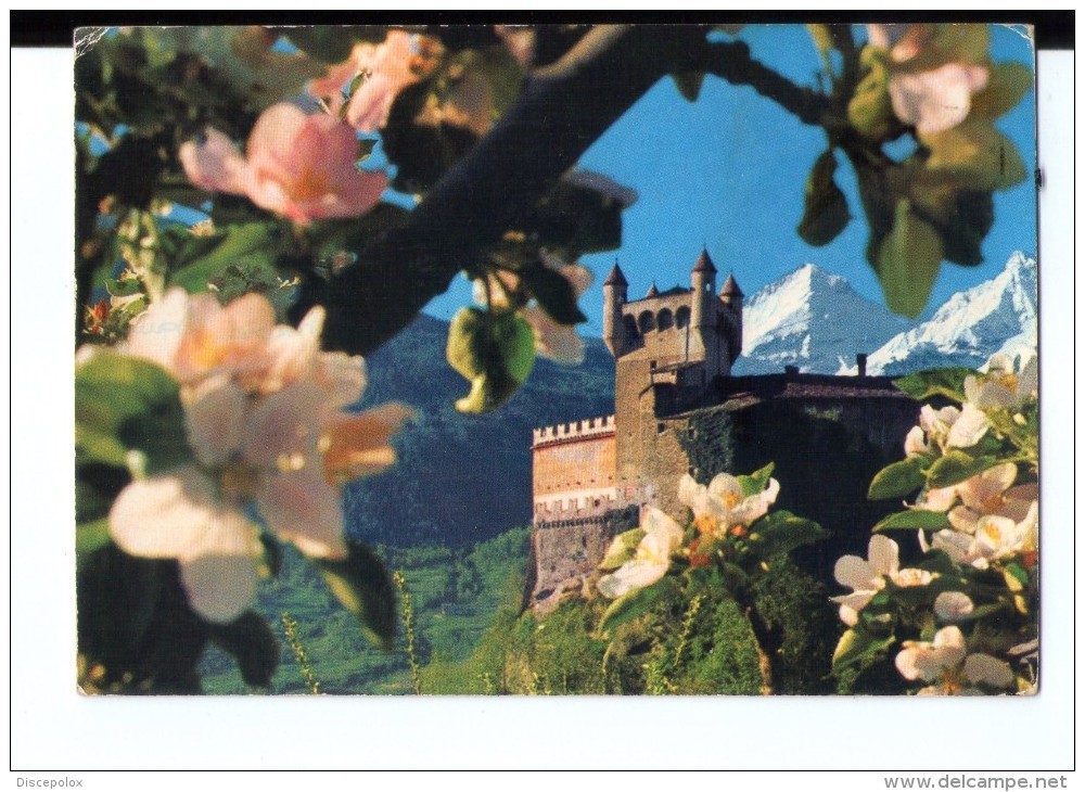 Q3676 Cartolina Della Valle D´ Aosta - Castello Di St. Pierre _ VIAG. _  Chateau, Castle, Schloss - Altri & Non Classificati