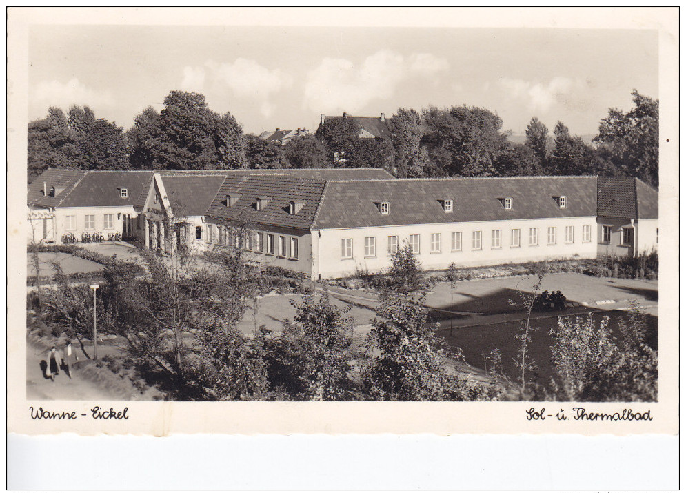Ak Wanne-Eickel, Herne, Sol- Und Thermalbad, 1951 - Herne