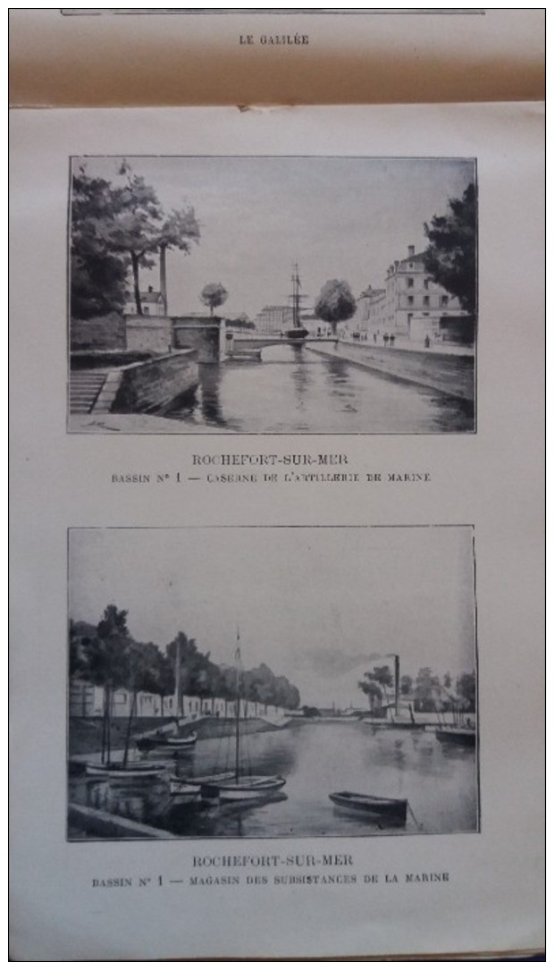 FRANCE ALBUM 1900 REVUE MENSUELLE-ROCHEFORT SUR MER-ARRT DE ROCHEFORT-50 VUES,NOTICE ET CARTE