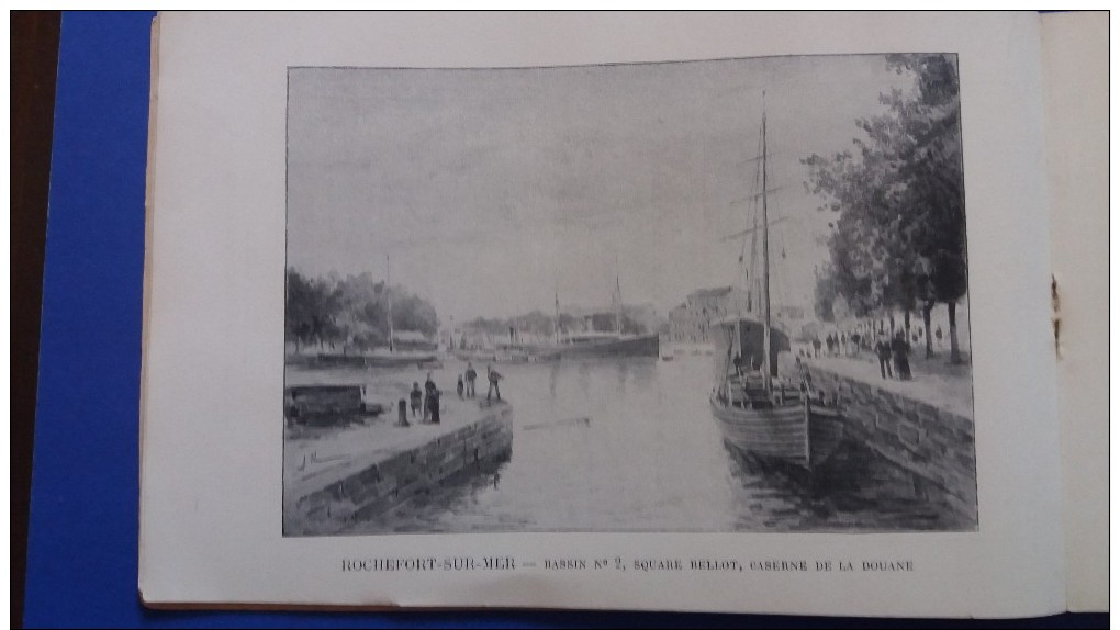 FRANCE ALBUM 1900 REVUE MENSUELLE-ROCHEFORT SUR MER-ARRT DE ROCHEFORT-50 VUES,NOTICE ET CARTE