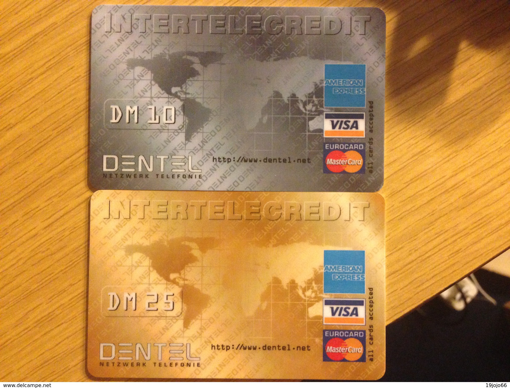 Rarer Prepaid Cards - Dentel Netzwerk Telefonie 10 + 25 DM - Fine Used - - Sprint