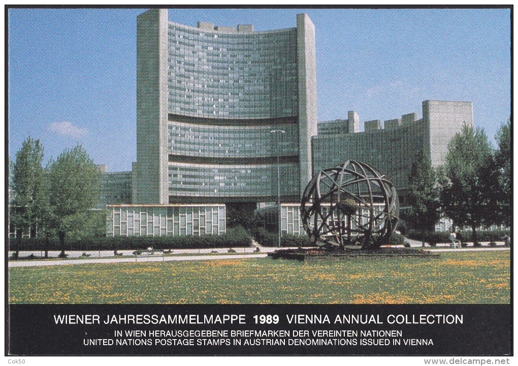 UN - United Nations Vienna 1989 Cancelled Souvenir Folder - Year Pack - Autres & Non Classés