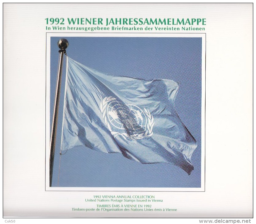 UN - United Nations Vienna 1992 Cancelled Souvenir Folder - Year Pack - Sonstige & Ohne Zuordnung