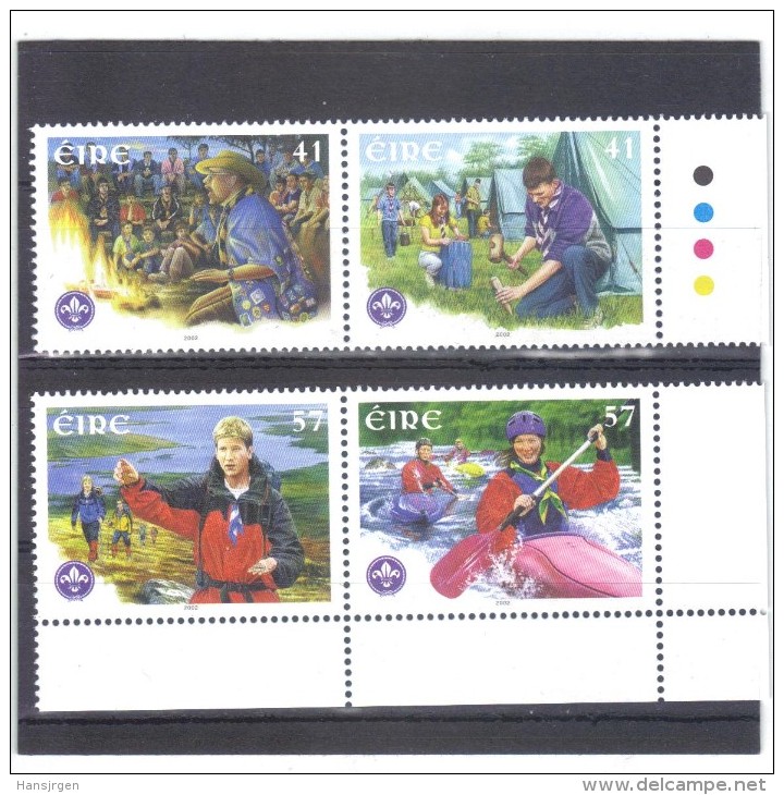 DEL1426  IRLAND  2002  Michl  1419/22  ** Postfrisch Siehe ABBILDUNG - Gebraucht