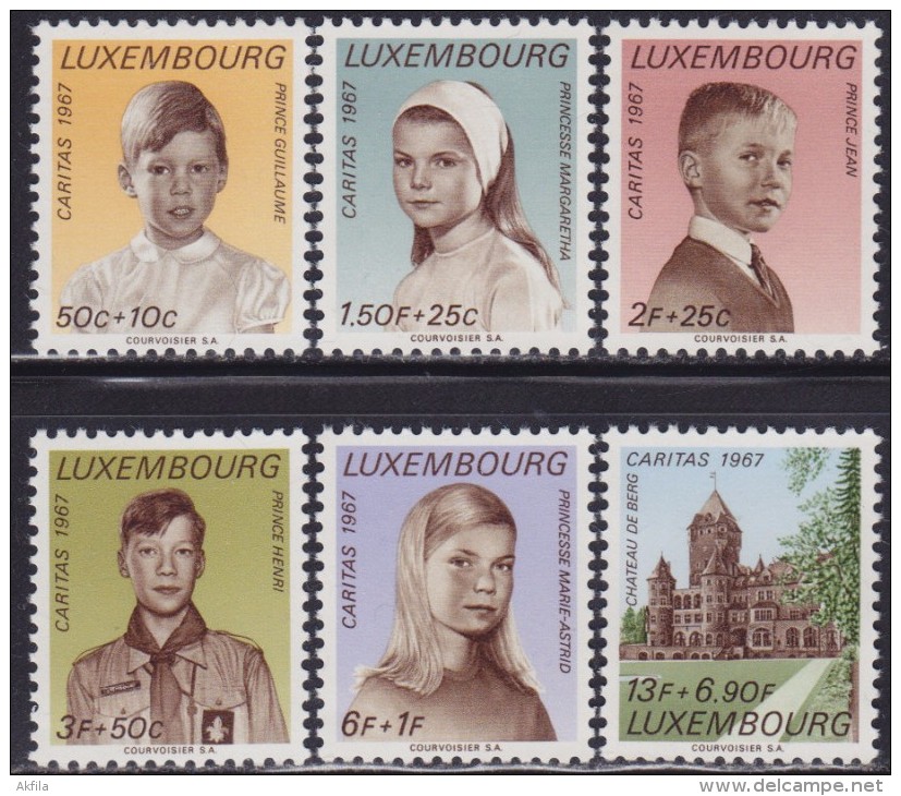 4885. Luxembourg 1967 Charity - Caritas, MNH (**) Michel 759-764 - Neufs