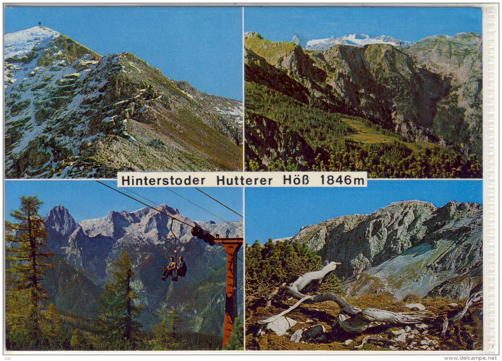 HINTERSTODER - HUTTERER HÖSS, Mehrbildkarte M Seilbahn, Dachstein, Großen Priel, Warscheneck .... - Hinterstoder