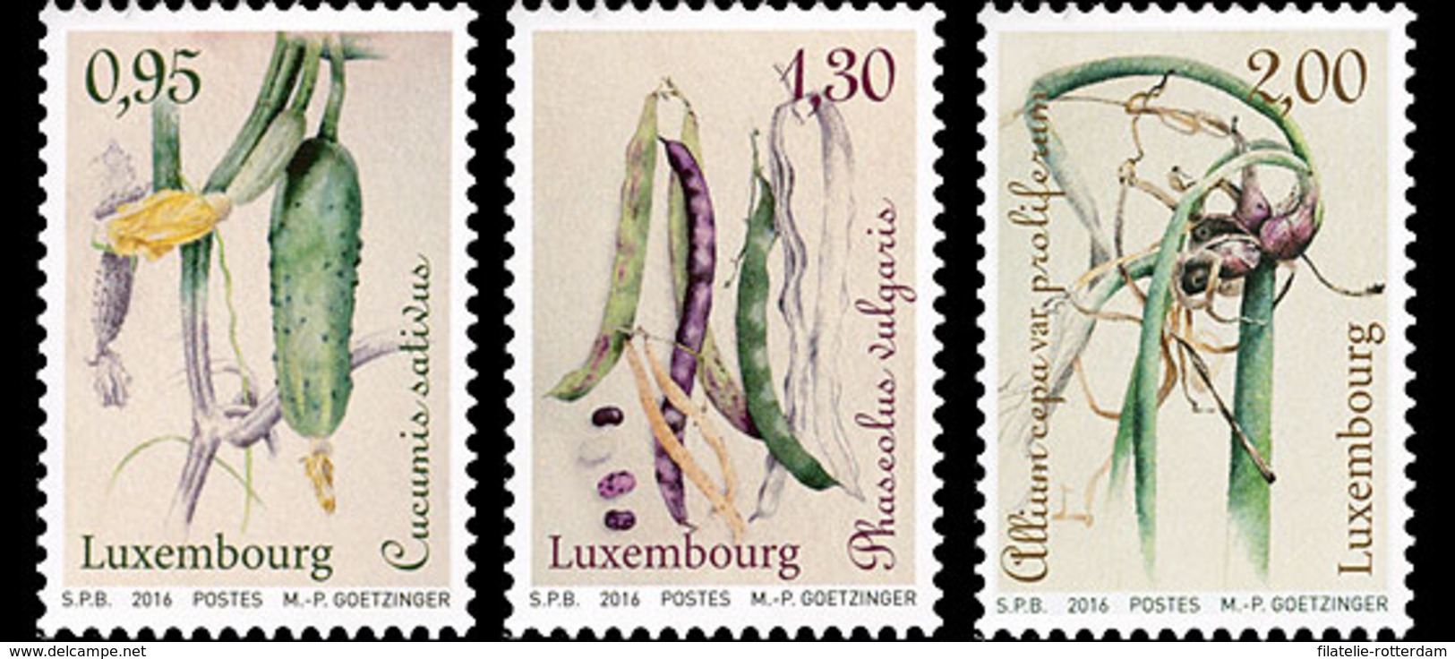 Luxemburg / Luxembourg - Postfris / MNH - Complete Set Vergeten Groenten 2016 - Neufs
