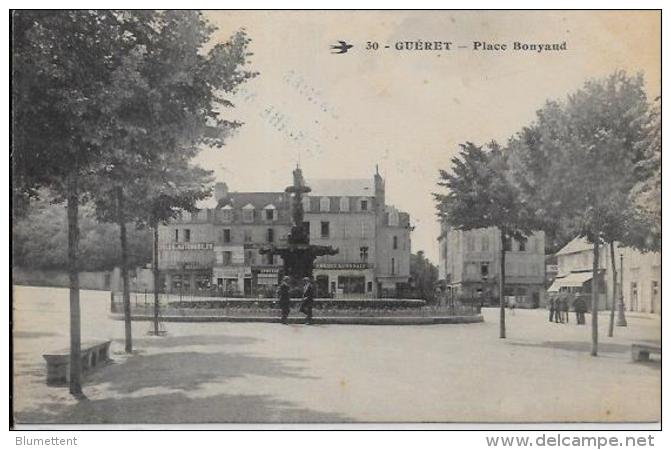 CPA Creuse Circulé GUERET Cachet Hopital Temporaire - Guéret
