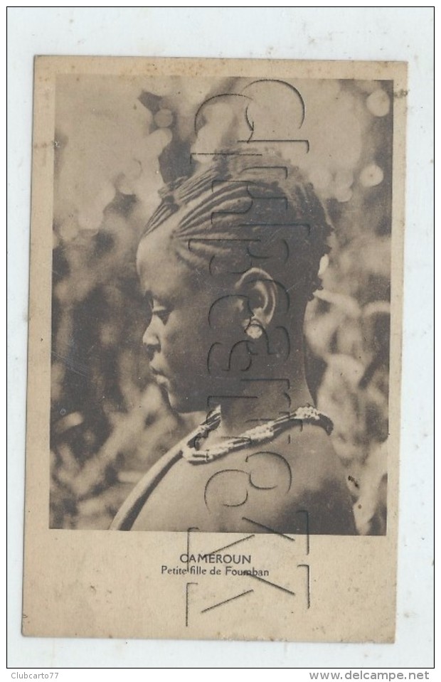 Foumban (Cameroun) : Portrait D'une Jeune Fille  En 1930 (animé) PF. - Cameroun