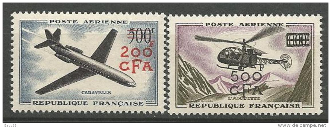 REUNION PA  N° 56 ET 57 NEUF** LUXE SANS CHARNIERE / MNH - Luchtpost