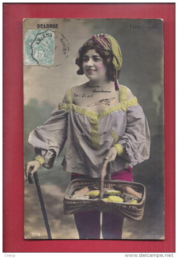 CPA ARTISTE FEMME - DELORGE - Scans Recto Verso - Entertainers