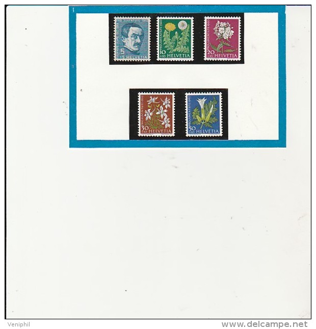 SUISSE - PRO JUVENTUTE N° 668-72 -  NEUF X  ANNEE 1960 - Unused Stamps